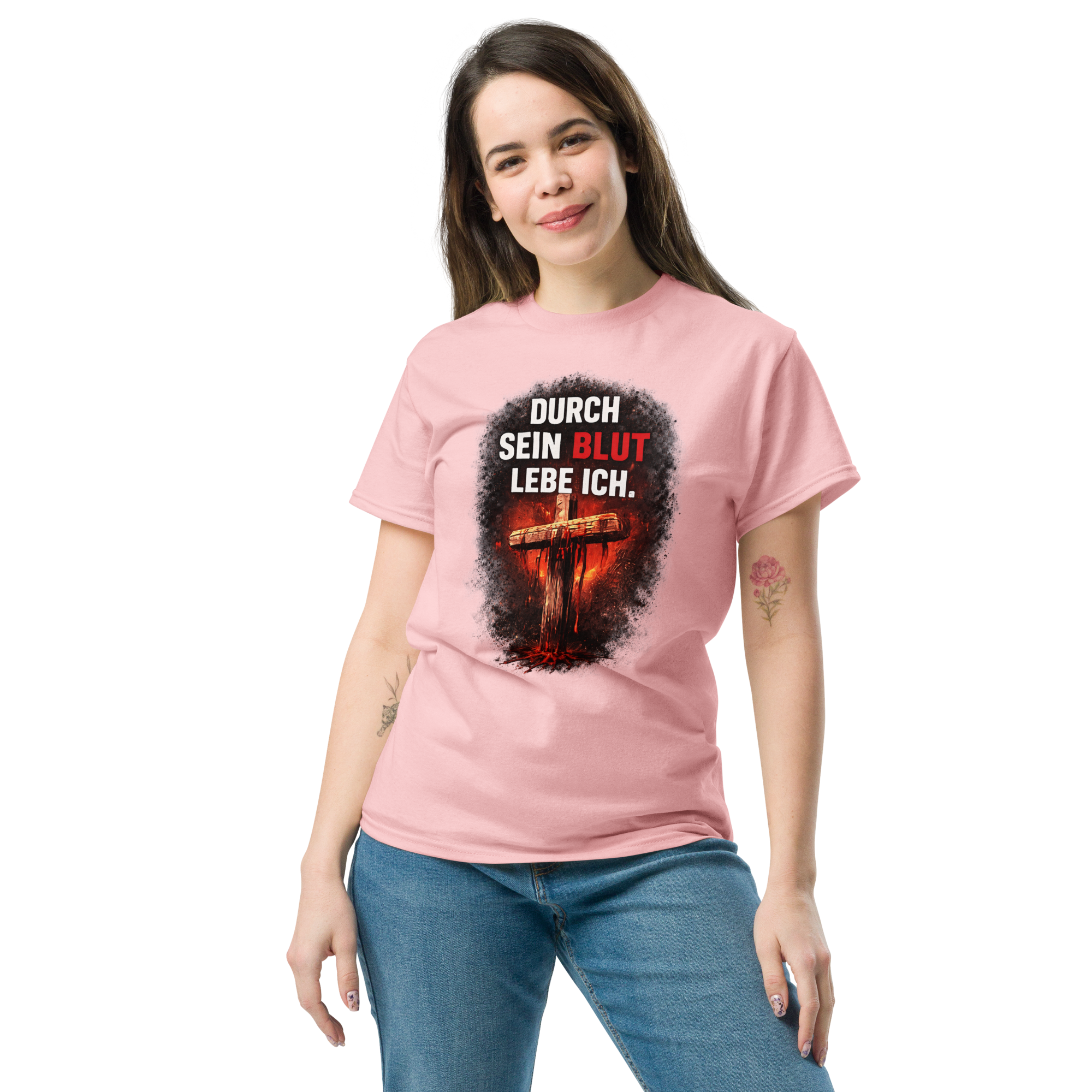 Durch sein Blut lebe ich - T-Shirt für alle – Bild 10
