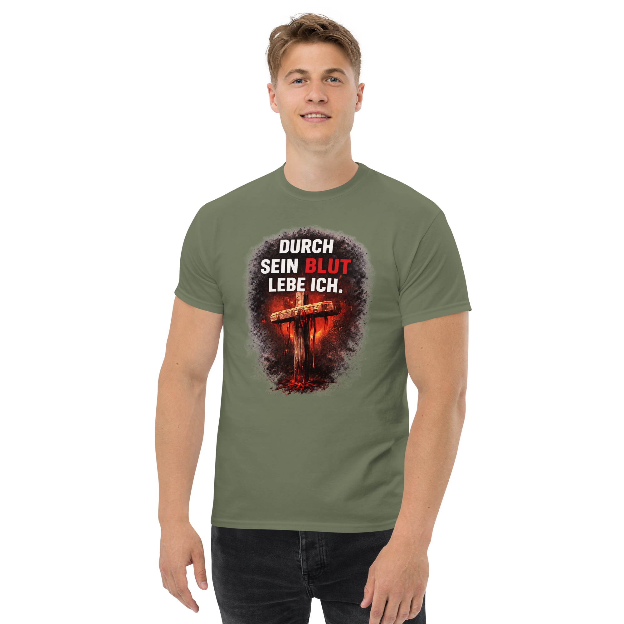 Durch sein Blut lebe ich - T-Shirt für alle – Bild 17