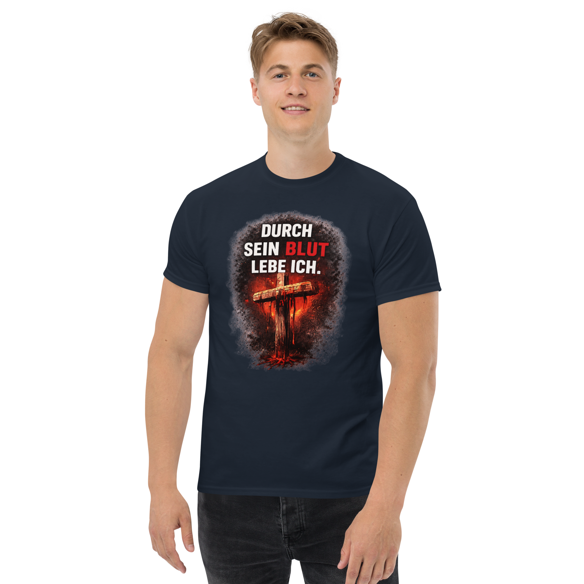 Durch sein Blut lebe ich - T-Shirt für alle – Bild 15
