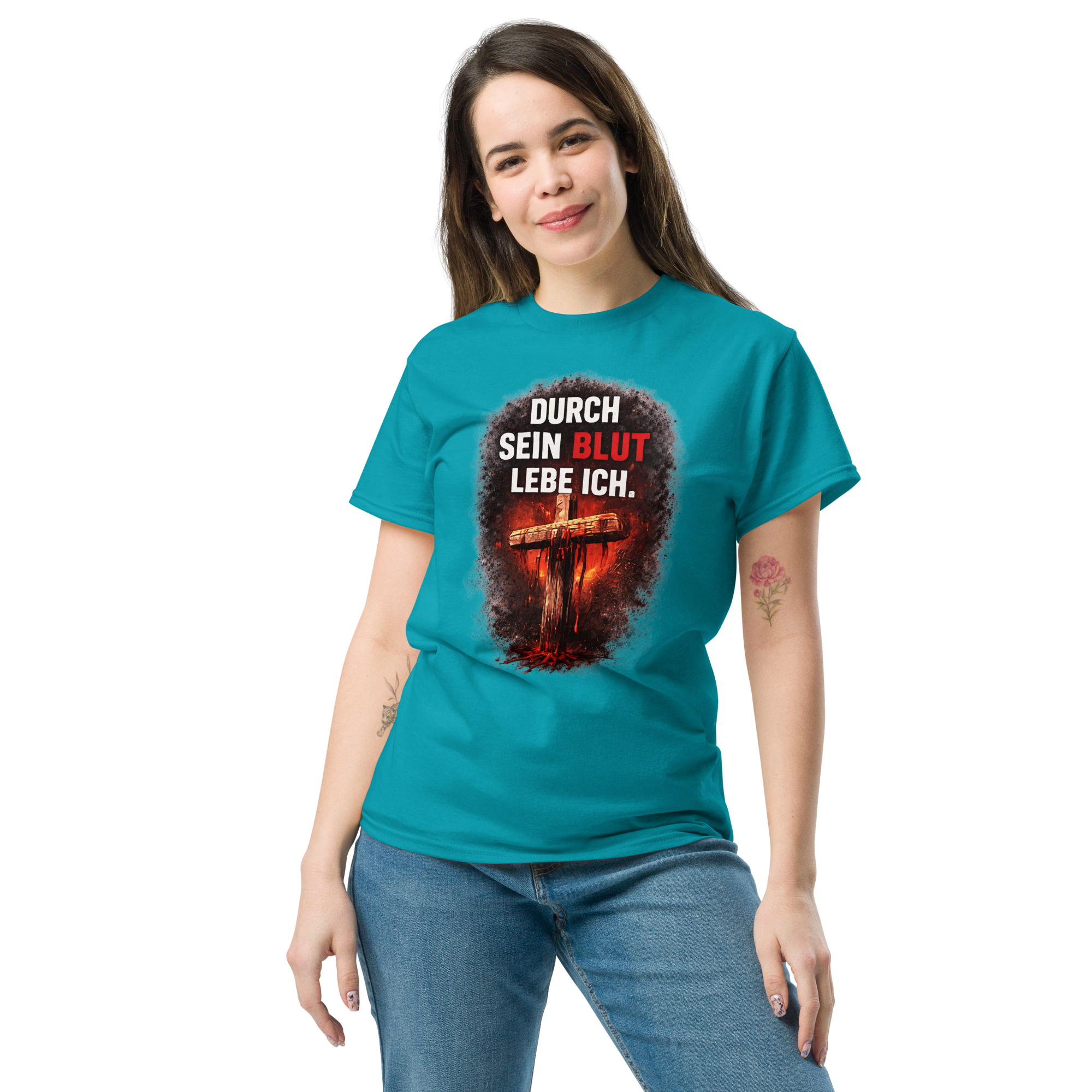 Durch sein Blut lebe ich - T-Shirt für alle – Bild 7