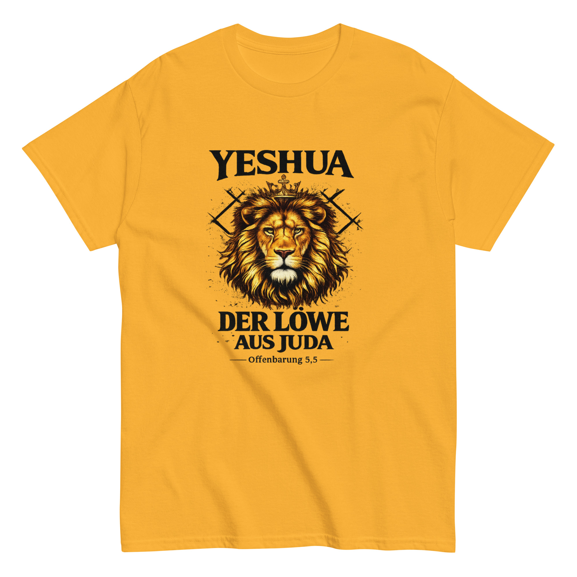 Yeshua - Der Löwe aus Juda - Offenbarung 5,5 - Unisex T-Shirt