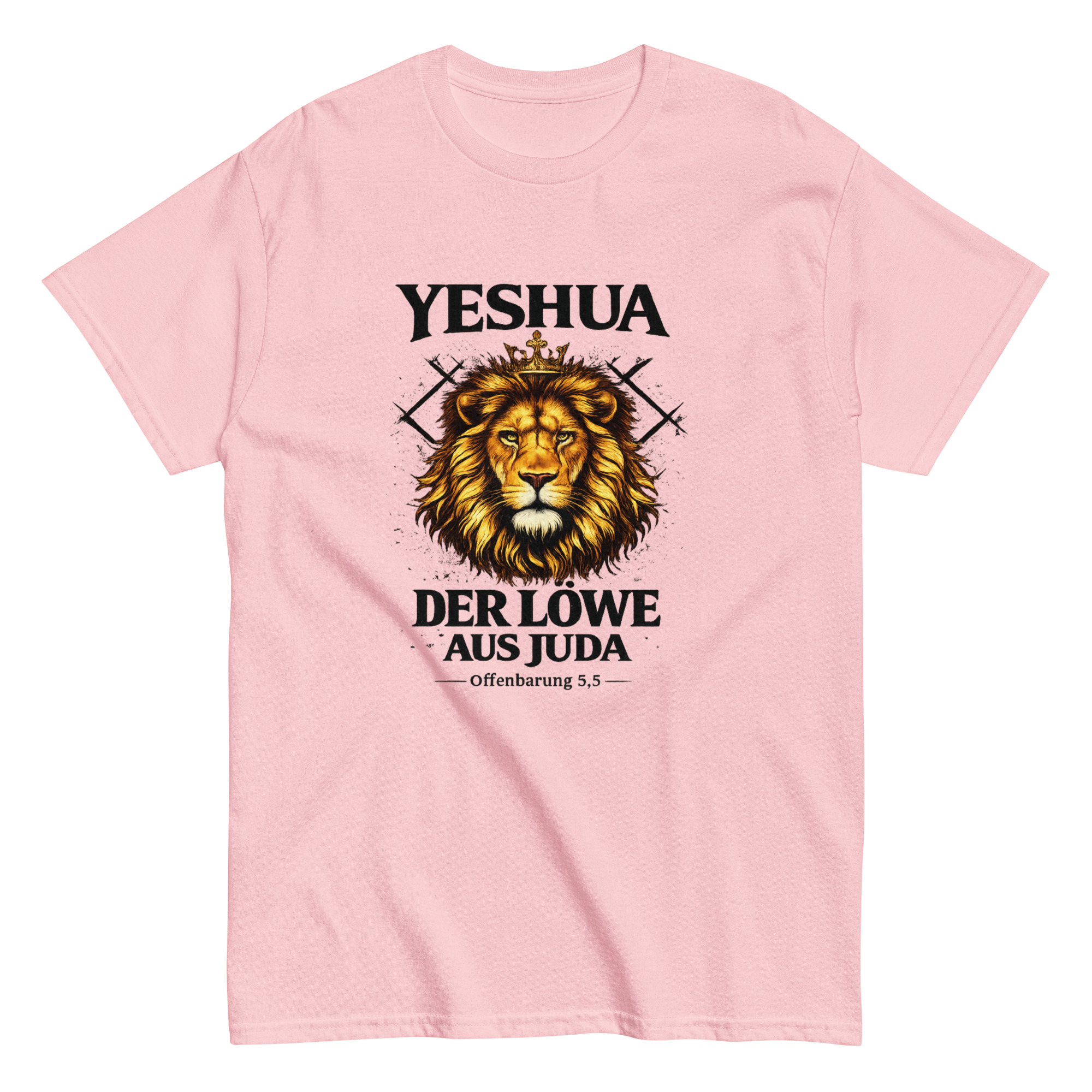 Yeshua - Der Löwe aus Juda - Offenbarung 5,5 - Unisex T-Shirt – Bild 9