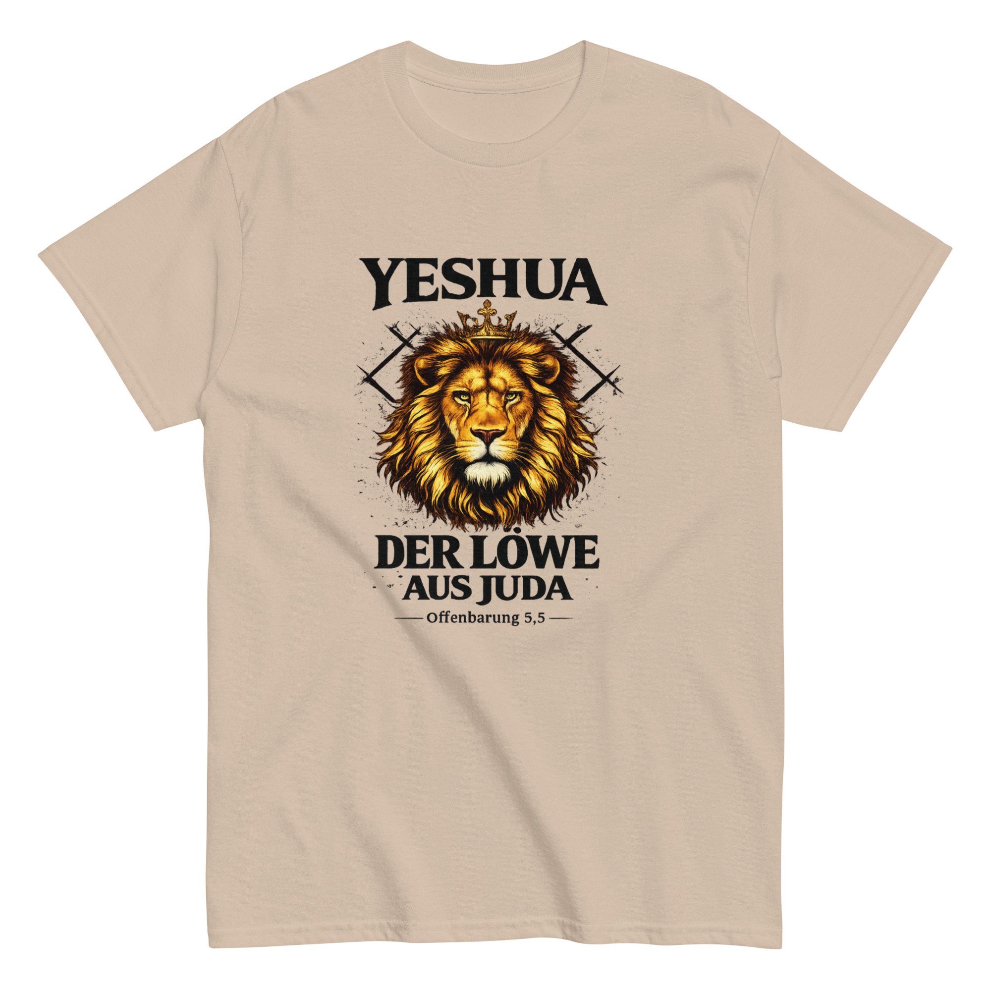 Yeshua - Der Löwe aus Juda - Offenbarung 5,5 - Unisex T-Shirt – Bild 6