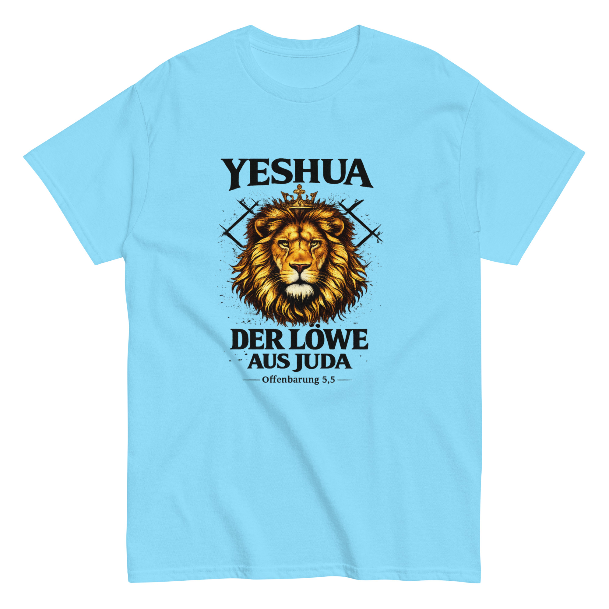 Yeshua - Der Löwe aus Juda - Offenbarung 5,5 - Unisex T-Shirt – Bild 8